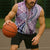 Aloha Vintage Palaka Floral Hawaiian Quilt Sleeveless Zip Hoodie Akala Motif - Polynesian Pride