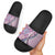 Aloha Vintage Palaka Floral Hawaiian Quilt Slide Sandals Akala Motif - Polynesian Pride