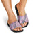 Aloha Vintage Palaka Floral Hawaiian Quilt Slide Sandals Akala Motif - Polynesian Pride