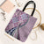 Aloha Vintage Palaka Floral Hawaiian Quilt Tote Bag Akala Motif - Polynesian Pride