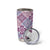 Aloha Vintage Palaka Floral Hawaiian Quilt Tumbler Cup Akala Motif - Polynesian Pride