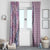 Aloha Vintage Palaka Floral Hawaiian Quilt Window Curtain Akala Motif - Polynesian Pride