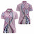 Aloha Vintage Palaka Floral Hawaiian Quilt Women Polo Shirt Akala Motif - Polynesian Pride