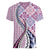 Aloha Vintage Palaka Floral Hawaiian Quilt Women V-Neck T-Shirt Akala Motif - Polynesian Pride