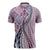 Aloha Vintage Palaka Floral Hawaiian Quilt Zipper Polo Shirt Akala Motif - Polynesian Pride