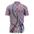 Aloha Vintage Palaka Floral Hawaiian Quilt Zipper Polo Shirt Akala Motif - Polynesian Pride