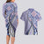 Aloha Vintage Palaka Floral Hawaiian Quilt Couples Matching Long Sleeve Bodycon Dress and Hawaiian Shirt Poni Motif - Polynesian Pride