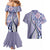 Aloha Vintage Palaka Floral Hawaiian Quilt Couples Matching Mermaid Dress and Hawaiian Shirt Poni Motif - Polynesian Pride