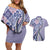 Aloha Vintage Palaka Floral Hawaiian Quilt Couples Matching Off Shoulder Short Dress and Hawaiian Shirt Poni Motif - Polynesian Pride