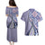 Aloha Vintage Palaka Floral Hawaiian Quilt Couples Matching Puletasi and Hawaiian Shirt Poni Motif - Polynesian Pride