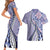 Aloha Vintage Palaka Floral Hawaiian Quilt Couples Matching Short Sleeve Bodycon Dress and Hawaiian Shirt Poni Motif - Polynesian Pride