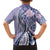 Aloha Vintage Palaka Floral Hawaiian Quilt Family Matching Off The Shoulder Long Sleeve Dress and Hawaiian Shirt Poni Motif - Polynesian Pride