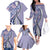 Aloha Vintage Palaka Floral Hawaiian Quilt Family Matching Off The Shoulder Long Sleeve Dress and Hawaiian Shirt Poni Motif - Polynesian Pride