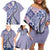 Aloha Vintage Palaka Floral Hawaiian Quilt Family Matching Off Shoulder Short Dress and Hawaiian Shirt Poni Motif - Polynesian Pride