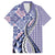 Aloha Vintage Palaka Floral Hawaiian Quilt Family Matching Short Sleeve Bodycon Dress and Hawaiian Shirt Poni Motif - Polynesian Pride