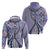Aloha Vintage Palaka Floral Hawaiian Quilt Hoodie Poni Motif - Polynesian Pride