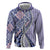 Aloha Vintage Palaka Floral Hawaiian Quilt Hoodie Poni Motif - Polynesian Pride