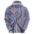 Aloha Vintage Palaka Floral Hawaiian Quilt Hoodie Poni Motif - Polynesian Pride
