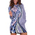 Aloha Vintage Palaka Floral Hawaiian Quilt Hoodie Dress Poni Motif - Polynesian Pride