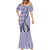Aloha Vintage Palaka Floral Hawaiian Quilt Mermaid Dress Poni Motif - Polynesian Pride