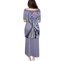 Aloha Vintage Palaka Floral Hawaiian Quilt Puletasi Poni Motif - Polynesian Pride