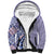 Aloha Vintage Palaka Floral Hawaiian Quilt Sherpa Hoodie Poni Motif - Polynesian Pride