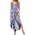 Aloha Vintage Palaka Floral Hawaiian Quilt Summer Maxi Dress Poni Motif - Polynesian Pride