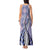 Aloha Vintage Palaka Floral Hawaiian Quilt Tank Maxi Dress Poni Motif - Polynesian Pride