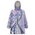 Aloha Vintage Palaka Floral Hawaiian Quilt Wearable Blanket Hoodie Poni Motif - Polynesian Pride