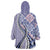Aloha Vintage Palaka Floral Hawaiian Quilt Wearable Blanket Hoodie Poni Motif - Polynesian Pride