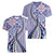 Aloha Vintage Palaka Floral Hawaiian Quilt Women V-Neck T-Shirt Poni Motif - Polynesian Pride