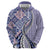 Aloha Vintage Palaka Floral Hawaiian Quilt Zip Hoodie Poni Motif - Polynesian Pride