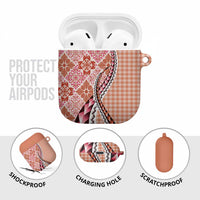 Aloha Vintage Palaka Floral Hawaiian Quilt AirPods Case Ulaula Motif - Polynesian Pride