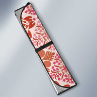 Aloha Vintage Palaka Floral Hawaiian Quilt Auto Sun Shade Ulaula Motif - Polynesian Pride