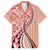 Aloha Vintage Palaka Floral Hawaiian Quilt Family Matching Long Sleeve Bodycon Dress and Hawaiian Shirt Ulaula Motif - Polynesian Pride