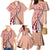 Aloha Vintage Palaka Floral Hawaiian Quilt Family Matching Mermaid Dress and Hawaiian Shirt Ulaula Motif - Polynesian Pride