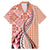 Aloha Vintage Palaka Floral Hawaiian Quilt Family Matching Mermaid Dress and Hawaiian Shirt Ulaula Motif - Polynesian Pride