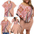 Aloha Vintage Palaka Floral Hawaiian Quilt Family Matching Off Shoulder Short Dress and Hawaiian Shirt Ulaula Motif - Polynesian Pride