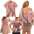 Aloha Vintage Palaka Floral Hawaiian Quilt Family Matching Off Shoulder Short Dress and Hawaiian Shirt Ulaula Motif - Polynesian Pride