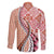 Aloha Vintage Palaka Floral Hawaiian Quilt Family Matching Puletasi and Hawaiian Shirt Ulaula Motif - Polynesian Pride