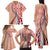 Aloha Vintage Palaka Floral Hawaiian Quilt Family Matching Tank Maxi Dress and Hawaiian Shirt Ulaula Motif - Polynesian Pride