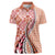 Aloha Vintage Palaka Floral Hawaiian Quilt Women Polo Shirt Ulaula Motif - Polynesian Pride