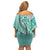 Aloha Vintage Palaka Floral Hawaiian Quilt Family Matching Off Shoulder Short Dress and Hawaiian Shirt Polu Motif - Polynesian Pride