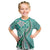 Aloha Vintage Palaka Floral Hawaiian Quilt Kid T Shirt Polu Motif - Polynesian Pride