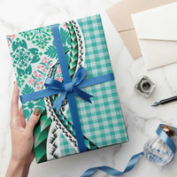 Aloha Vintage Palaka Floral Hawaiian Quilt Wrapping Paper Polu Motif - Polynesian Pride