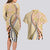 Aloha Vintage Palaka Floral Hawaiian Quilt Couples Matching Long Sleeve Bodycon Dress and Hawaiian Shirt Melemele Motif - Polynesian Pride