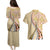 Aloha Vintage Palaka Floral Hawaiian Quilt Couples Matching Puletasi and Hawaiian Shirt Melemele Motif - Polynesian Pride
