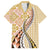 Aloha Vintage Palaka Floral Hawaiian Quilt Family Matching Long Sleeve Bodycon Dress and Hawaiian Shirt Melemele Motif - Polynesian Pride