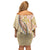 Aloha Vintage Palaka Floral Hawaiian Quilt Family Matching Off Shoulder Short Dress and Hawaiian Shirt Melemele Motif - Polynesian Pride