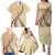 Aloha Vintage Palaka Floral Hawaiian Quilt Family Matching Puletasi and Hawaiian Shirt Melemele Motif - Polynesian Pride